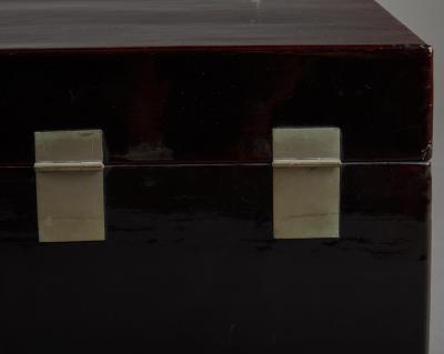 Chinese Leather Traveling Trunk