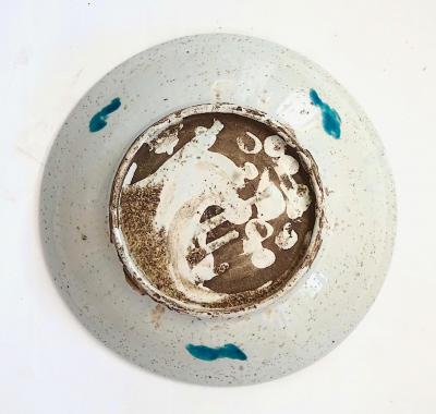 Chinese Ming Dynasty Swatow Polychrome Enamelled Shallow Bowl circa 1600