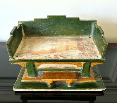 Chinese Ming Dynasty Tomb Funeral Pottery Bed Model