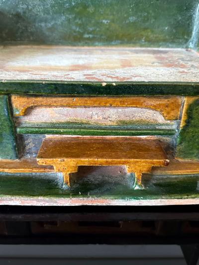Chinese Ming Dynasty Tomb Funeral Pottery Bed Model