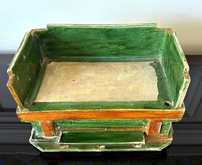 Chinese Ming Dynasty Tomb Funeral Pottery Bed Model