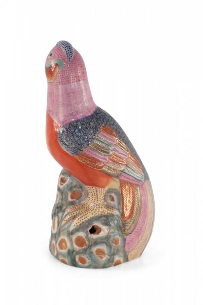 Chinese Multicolor Porcelain Pheasant Statue