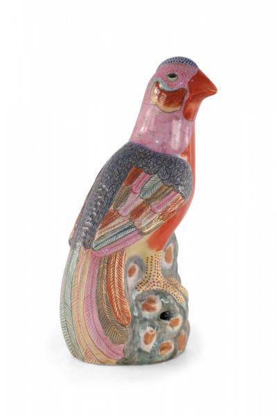 Chinese Multicolor Porcelain Pheasant Statue