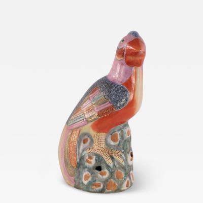 Chinese Multicolor Porcelain Pheasant Statue