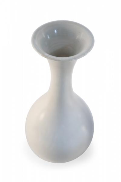 Chinese Off White and Tonal Patterned Porcelain Vase