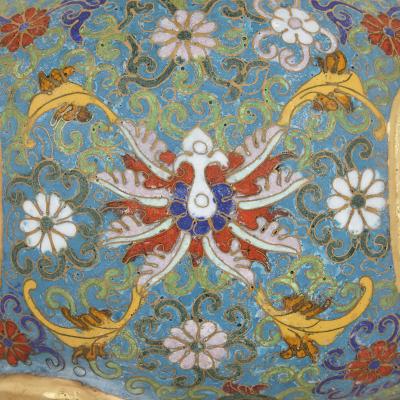 Chinese Ormolu and Cloisonn Enamel Vase for the Islamic Market