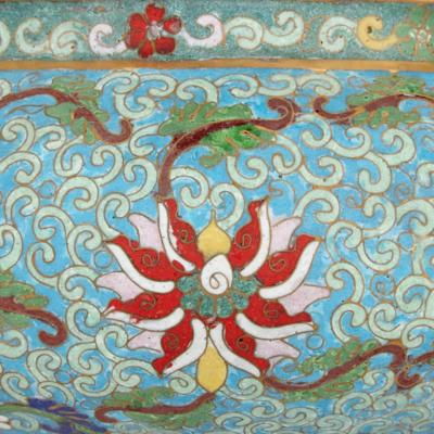 Chinese Ormolu and Cloisonn Enamel Vase for the Islamic Market