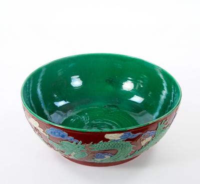 Chinese Porcelain Famille Verte Large Tableware Centerpiece Bowl