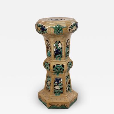 Chinese Porcelain Filigree Garden Seat