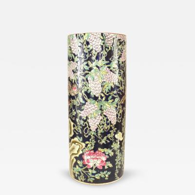 Chinese Porcelain Floral Umbrella Stand
