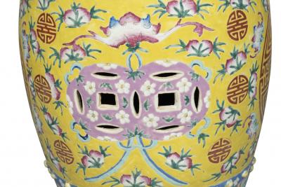 Chinese Porcelain Garden Barrel