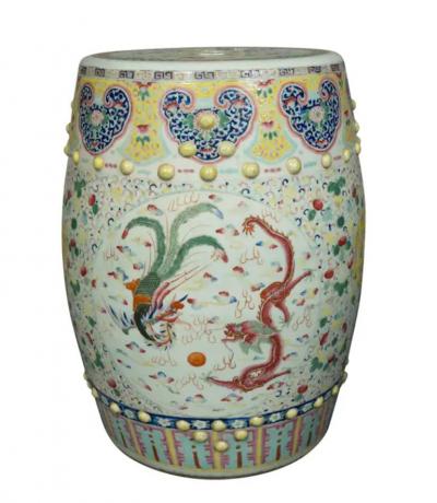 Chinese Porcelain Garden Barrel
