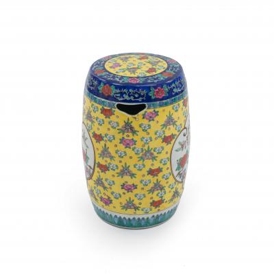 Chinese Porcelain Garden Floral Seat