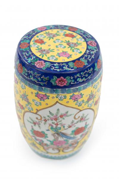 Chinese Porcelain Garden Floral Seat