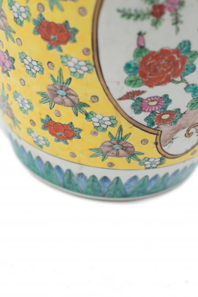 Chinese Porcelain Garden Floral Seat