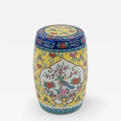 Chinese Porcelain Garden Floral Seat