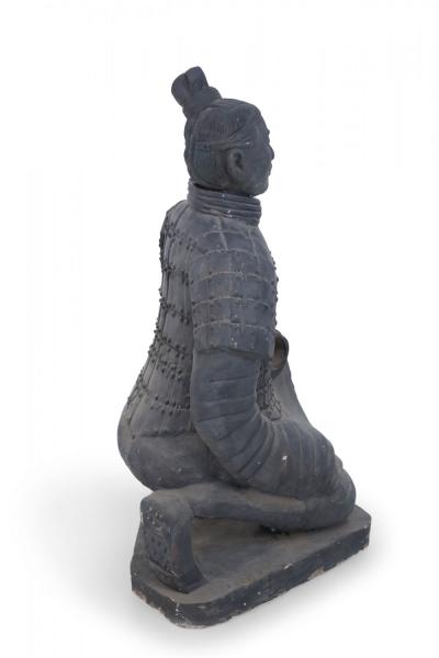 Chinese Qin Dynasty Style Life Size Kneeling Terracotta Soldier Statue