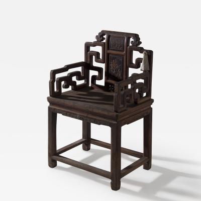 Chinese Qing style Rose Chair