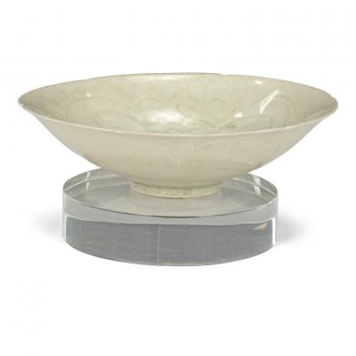 Chinese Qingbai Lobed Foliate Rim Bowl Song Dynasty