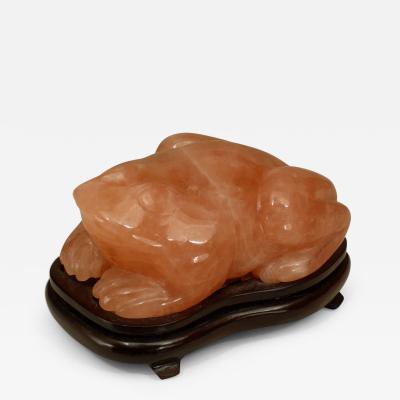 Chinese Rose Quartz Toad