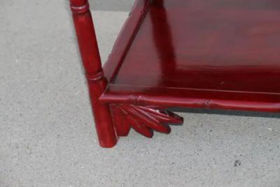 Chinese Rosewood Hongmu Faux Bamboo Tiered Etagere Stand