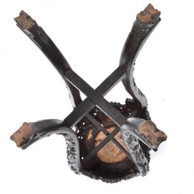 Chinese Rosewood Marble Top Pedestal Stand Antique 1900s