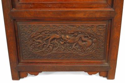 Chinese Rosewood and Brass Door Panel