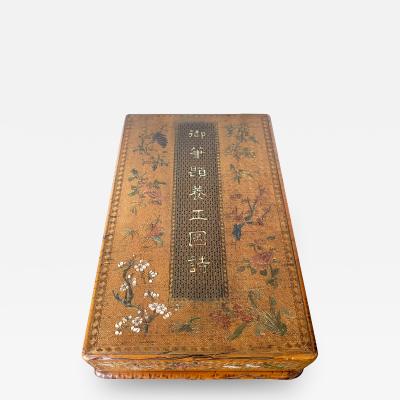 Chinese Royal Lacquer Box for Poetry Slips