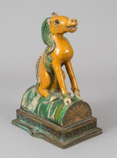 Chinese Sancai Glazed Roof Tile