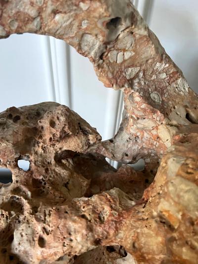 Chinese Scholar Stone Taihu Rock on Wood Stand