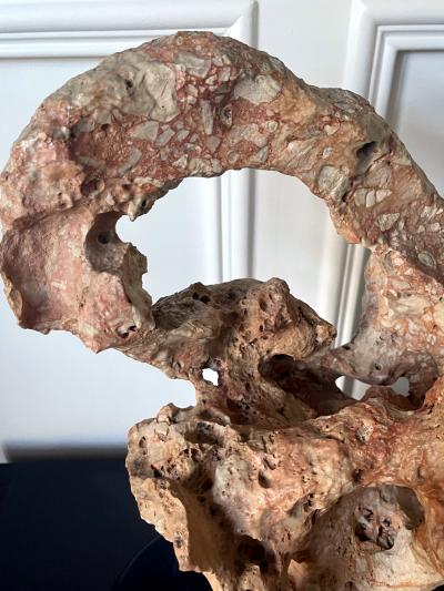 Chinese Scholar Stone Taihu Rock on Wood Stand