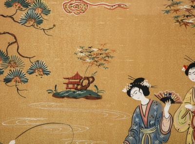 Chinese School Chinese Export Gouache Painting