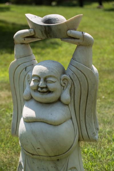 Chinese Sculpture of Welcoming and Happy Buddha