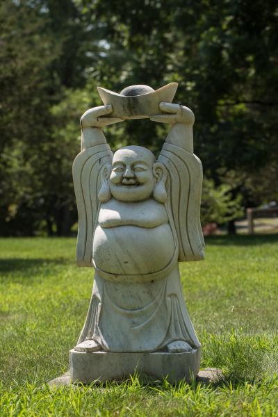 Chinese Sculpture of Welcoming and Happy Buddha