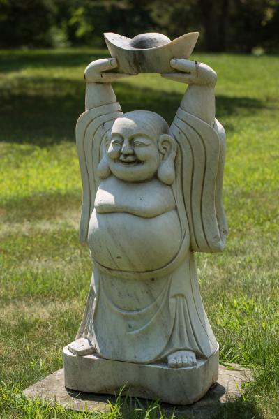Chinese Sculpture of Welcoming and Happy Buddha