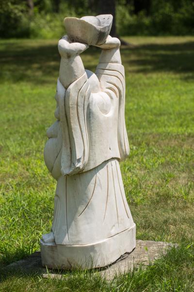 Chinese Sculpture of Welcoming and Happy Buddha