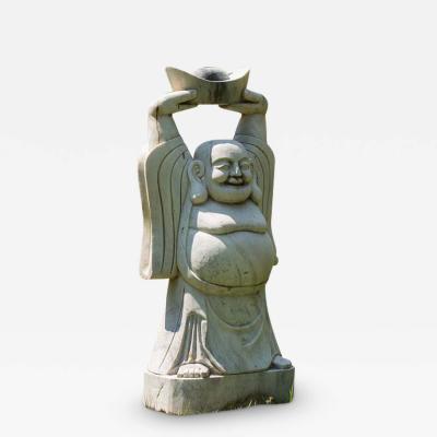 Chinese Sculpture of Welcoming and Happy Buddha