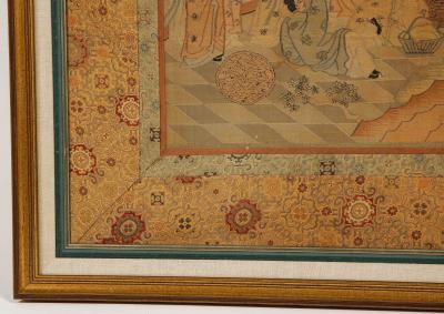 Chinese Silk Woven Panel