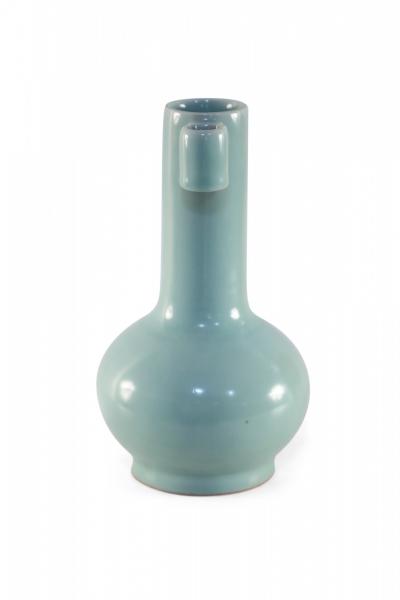 Chinese Sky Blue Gourd Porcelain Vase
