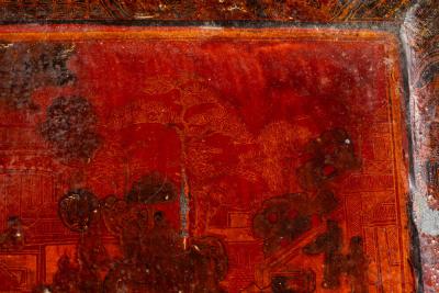 Chinese Square Incense Tray