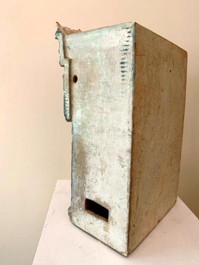 Chinese Stoneware Funeral Shrine Model and Figure Ming Dynasty