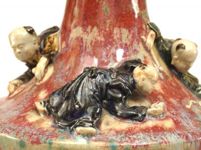 Chinese Style Stoneware Vase