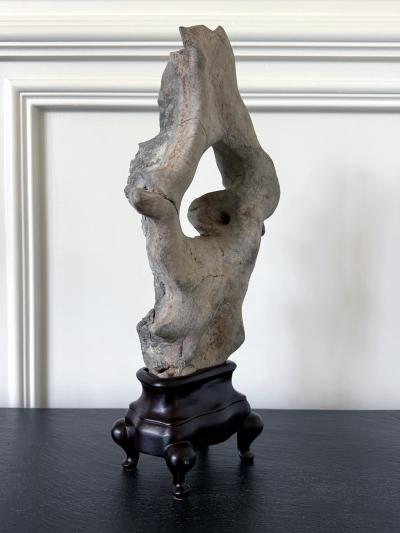 Chinese Taihu Scholar Stone on Display Stand