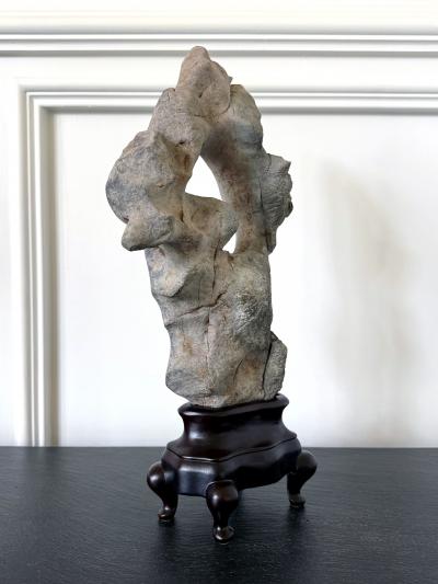 Chinese Taihu Scholar Stone on Display Stand