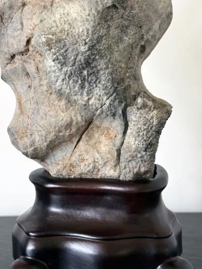 Chinese Taihu Scholar Stone on Display Stand