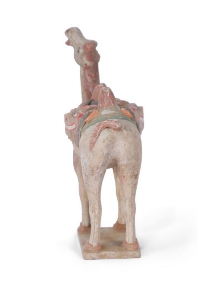 Chinese Tang Dynasty Style Bactrian Camel Terra Cotta Tomb Figure