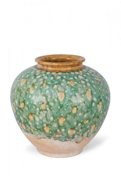 Chinese Tang Dynasty Style Sancai Glazed Porcelain Vase