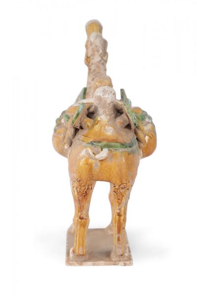 Chinese Tang Dynasty Style Sancai Glazed Terra Cotta Camel Tomb Figure