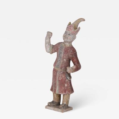 Chinese Tang Dynasty Style Terra Cotta Huren Tomb Figure