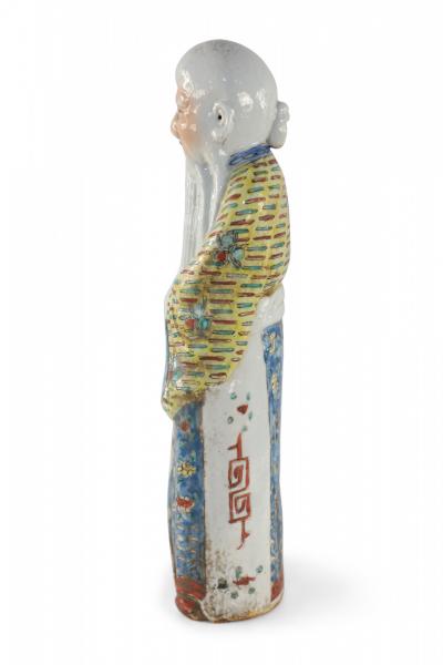 Chinese Taoist Han Elder Man Longevity God Porcelain Figurine